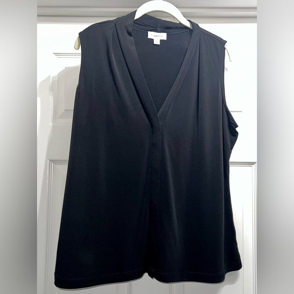 Calvin Klein no sleeve blouse